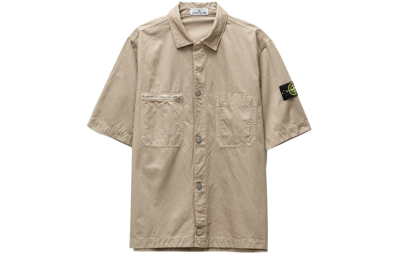 【代購】STONE ISLAND SS23 Shirt Men's Dove Gray Color