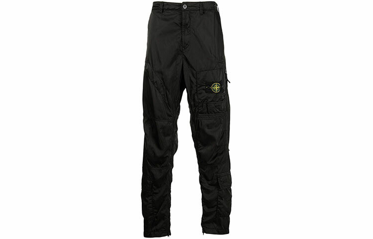【代購】STONE ISLAND Cargo Pants Men's Black