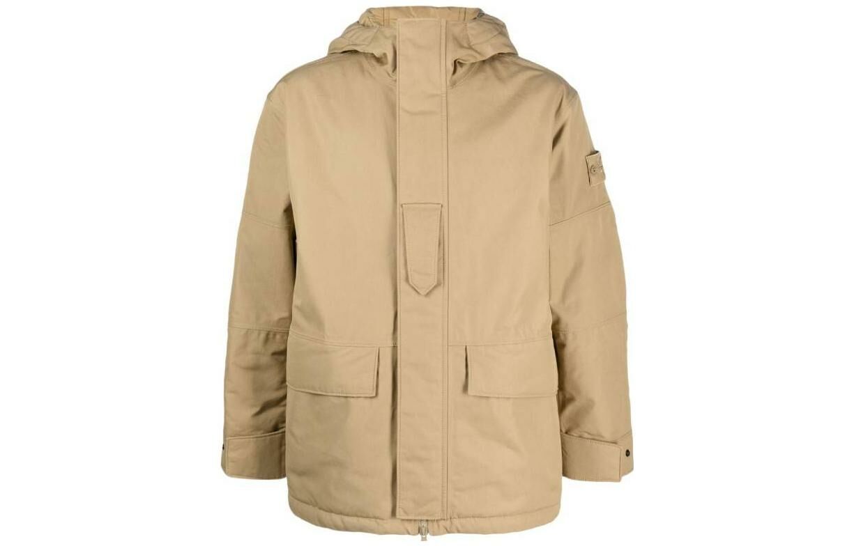 【代購】STONE ISLAND Garment-dyed Cotton Hooded Jacket