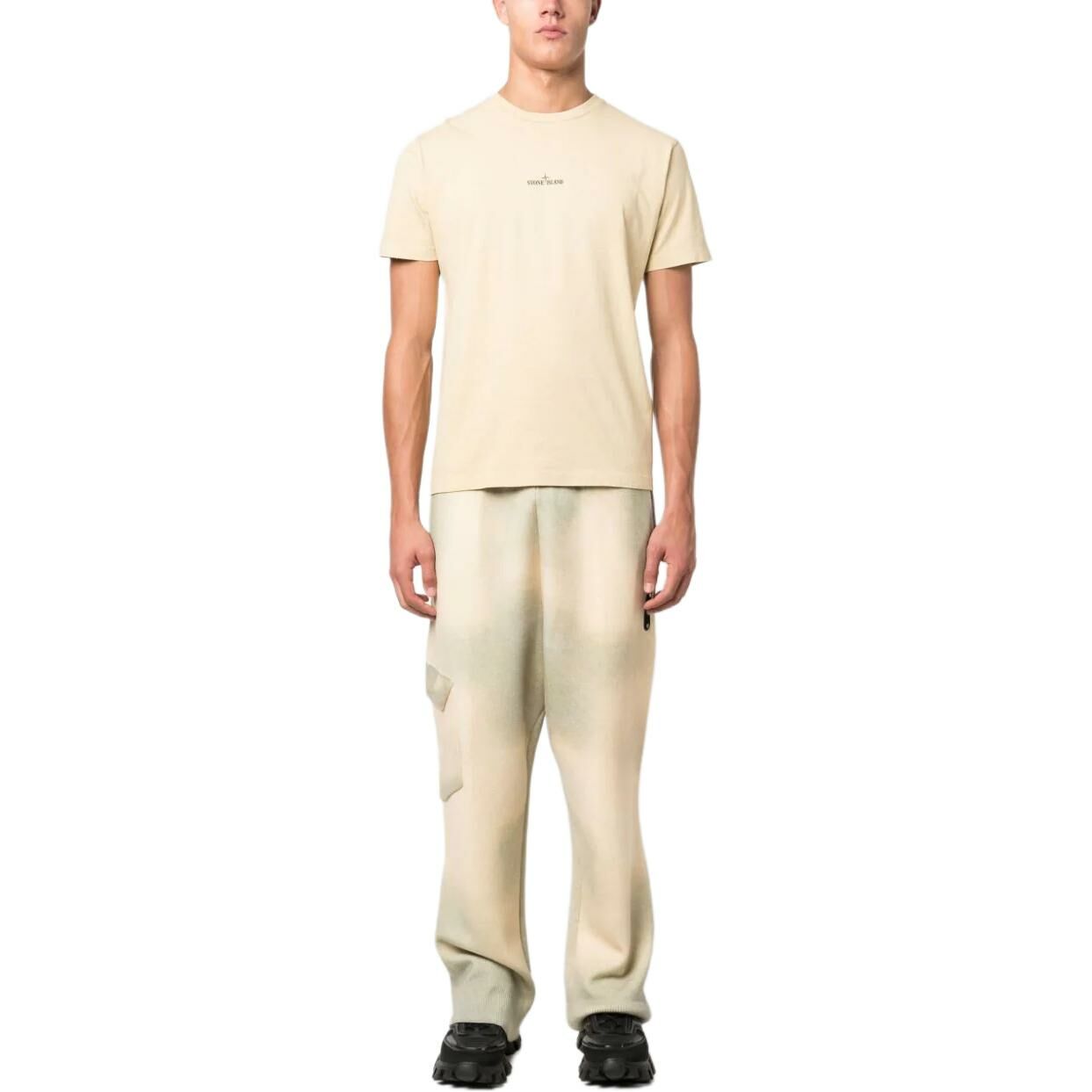 【代購】STONE ISLAND T-Shirt Men's Light Yellow