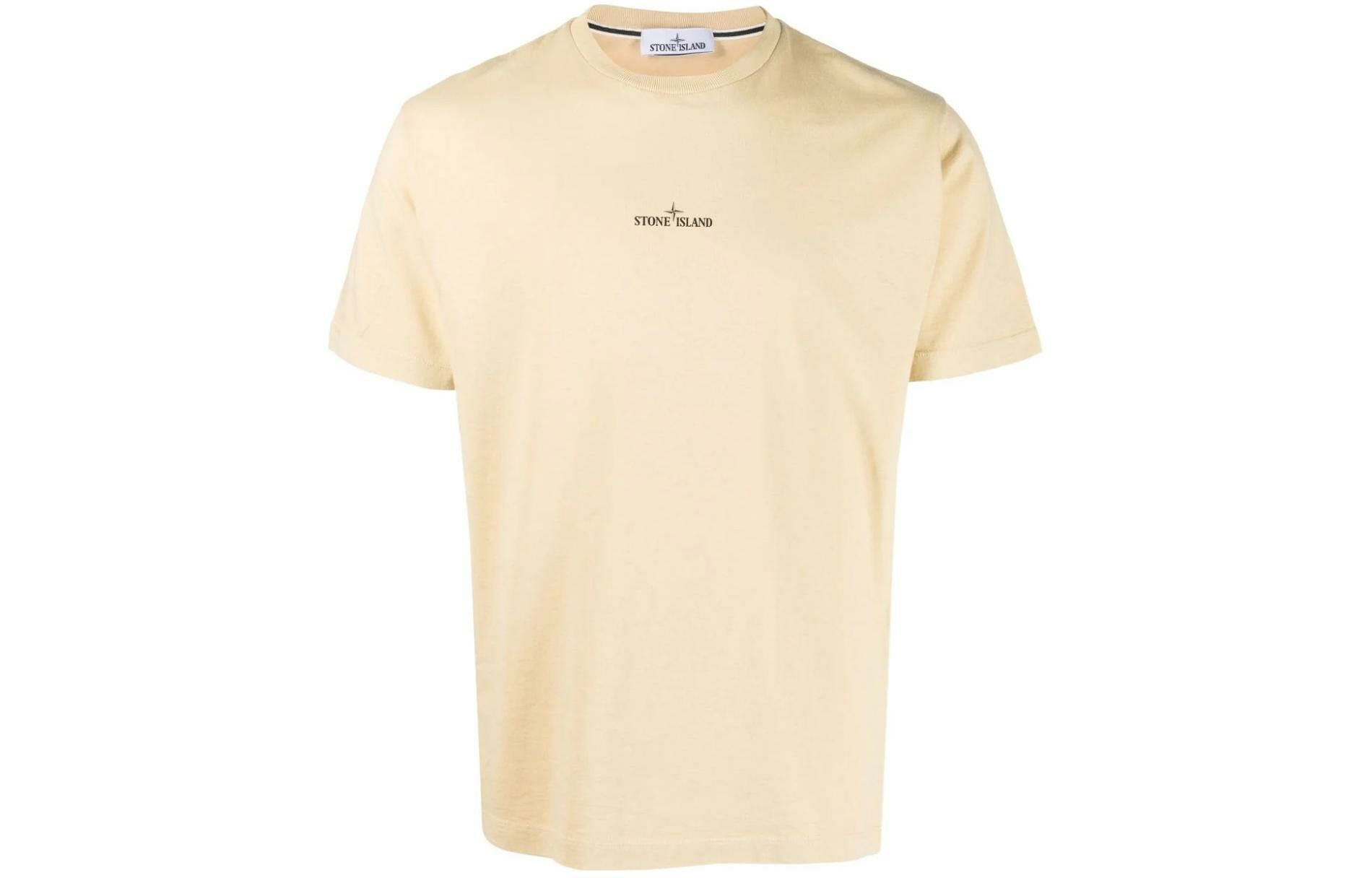 【代購】STONE ISLAND T-Shirt Men's Light Yellow