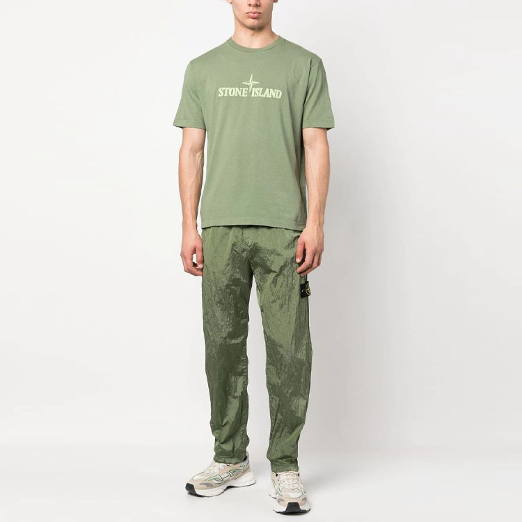 【代購】STONE ISLAND STONE ISLAND SS23 Nylon Meta Casual Pants Men's Sage Green