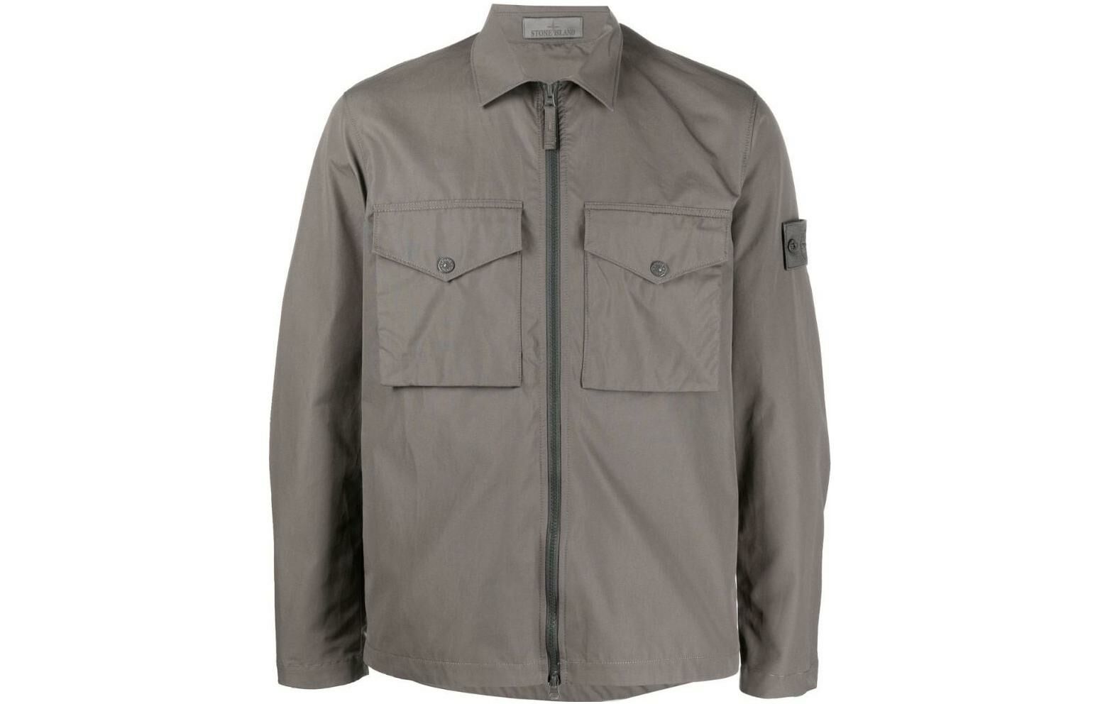 【代購】STONE ISLAND Jacket Men's Smoke Gray Mixed Color