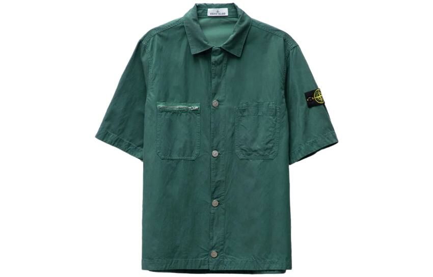 【代購】STONE ISLAND Shirt Men's Bottle Green