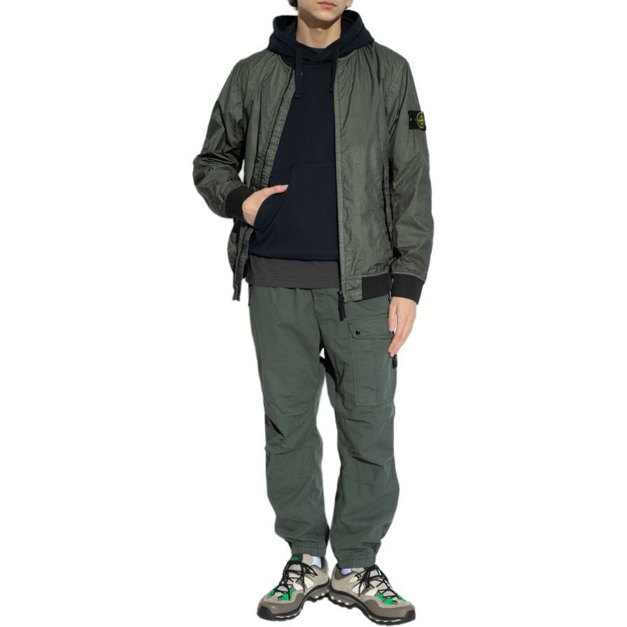 【代購】STONE ISLAND Crinkle Reps Bomber Jacket