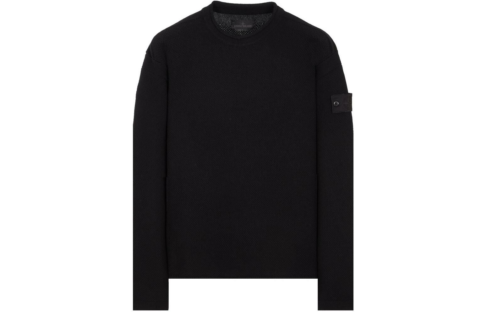 【代購】STONE ISLAND Knitwear Unisex Black