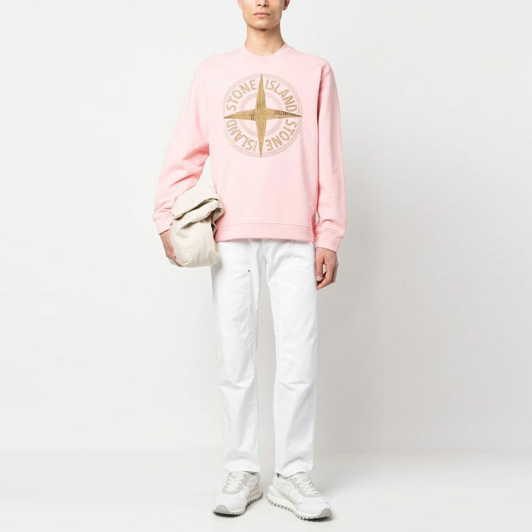 【代購】STONE ISLAND Sweatshirt Men's Pink