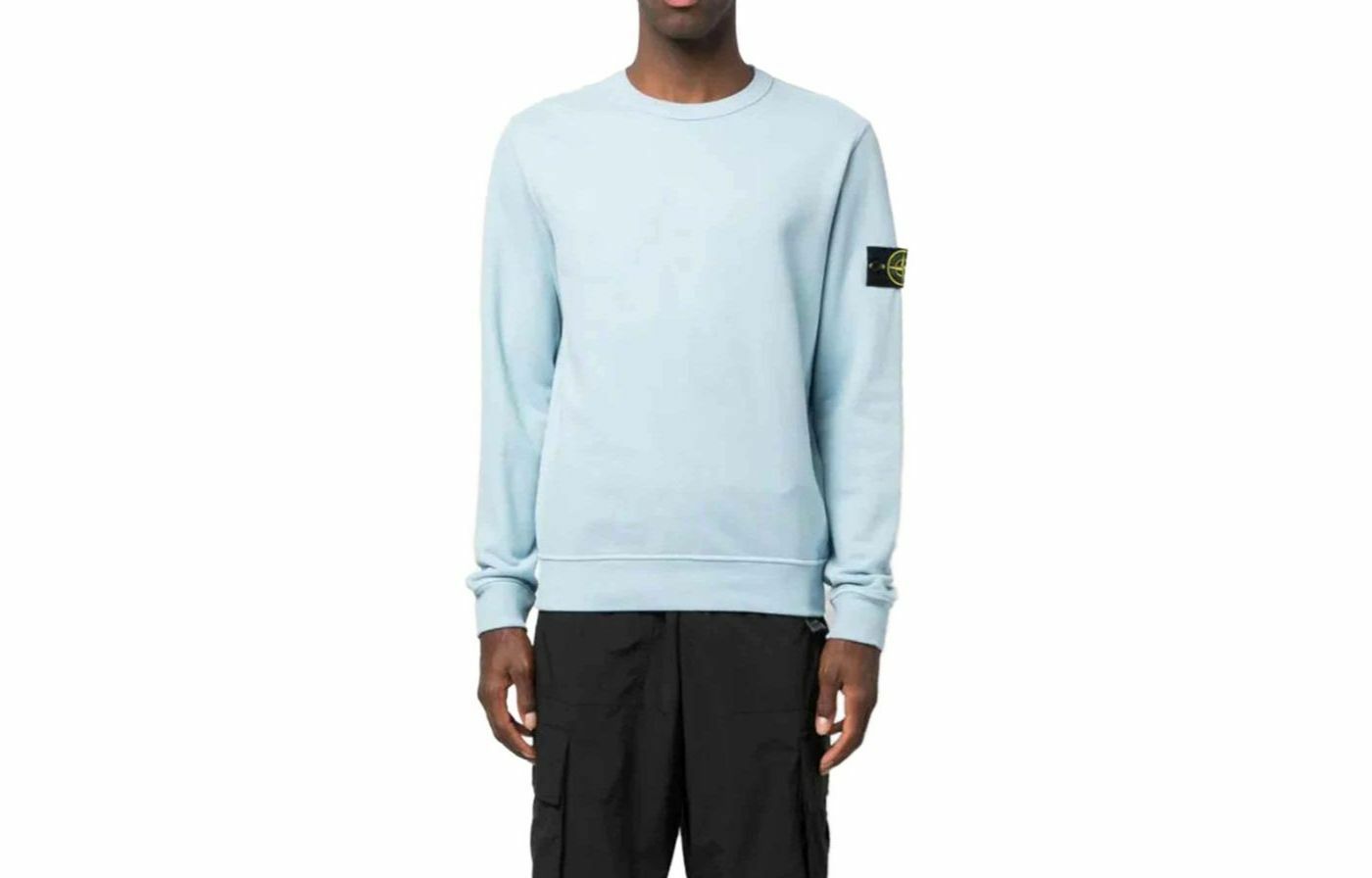 【代購】STONE ISLAND Sweatshirt Men's Sky Blue