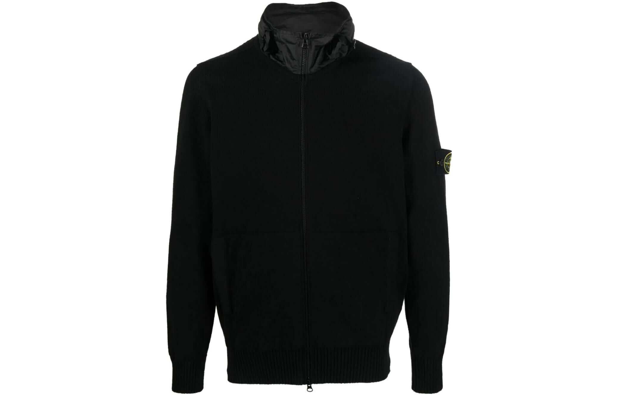 【代購】STONE ISLAND Concealed-hood Zip-up Cardigan