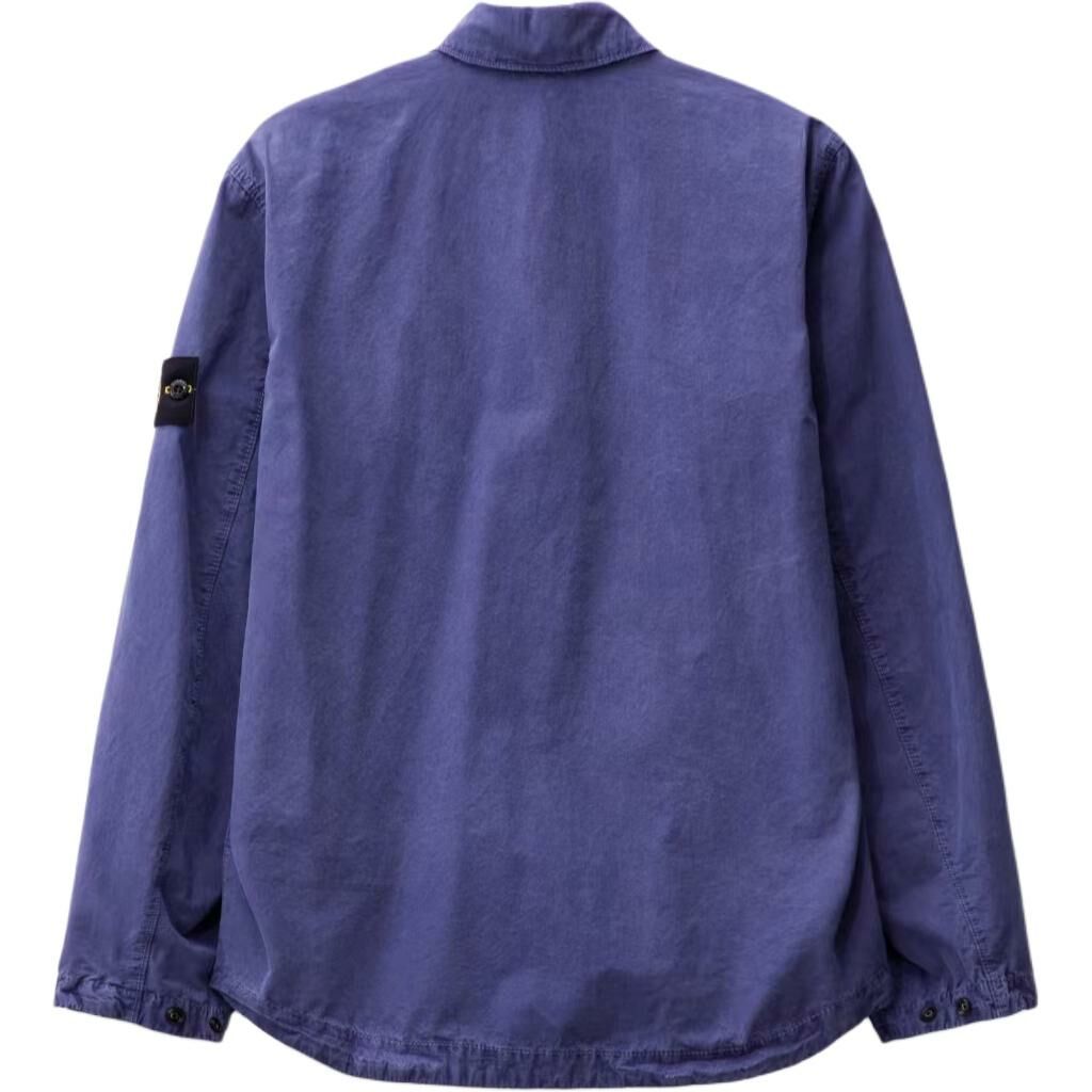 【代購】STONE ISLAND Compass Badge Zip-up Overshirt