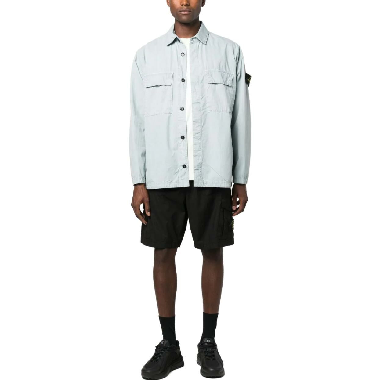 【代購】STONE ISLAND Shirt Men's Light Blue