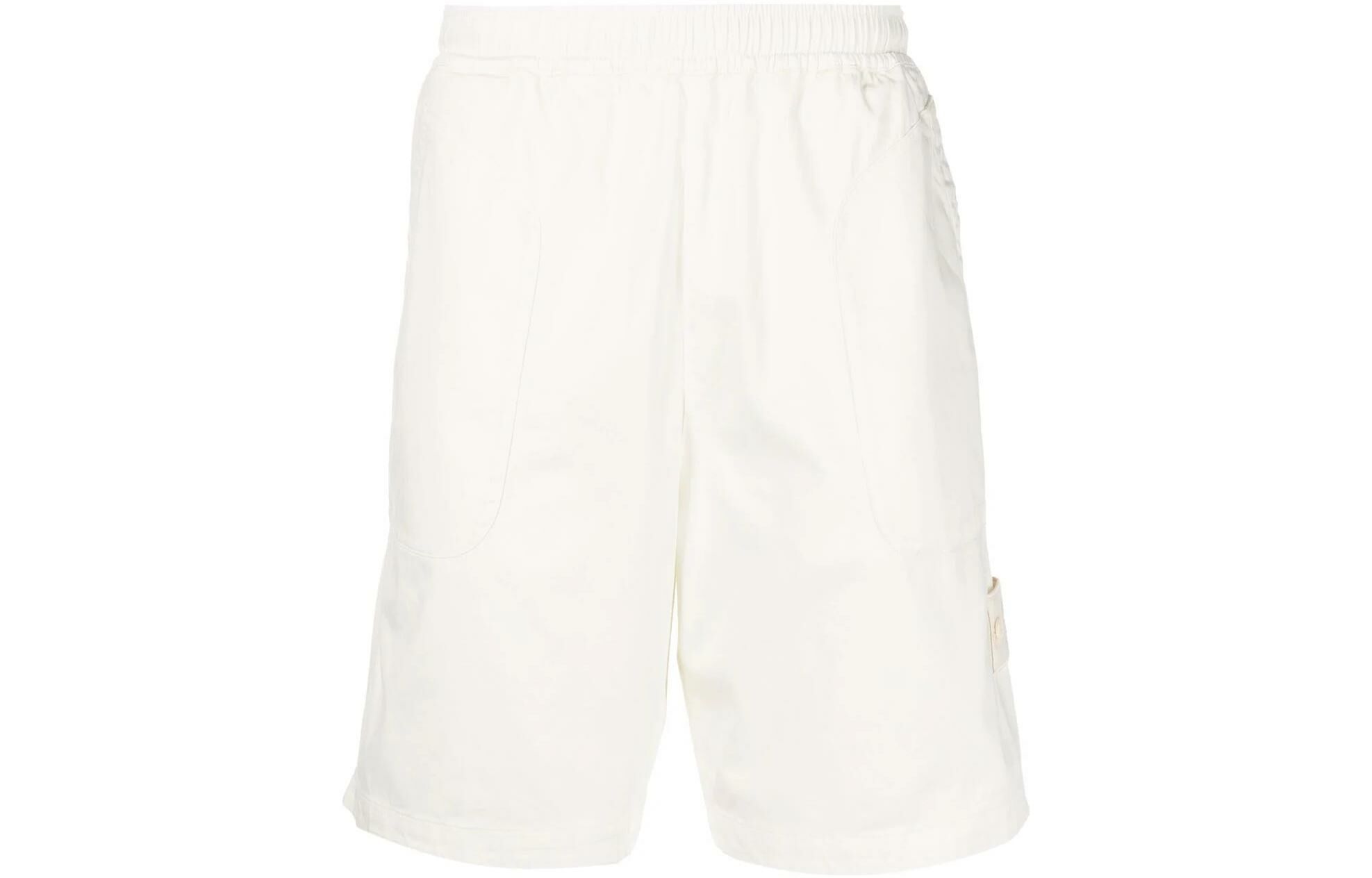 【代購】STONE ISLAND L13F2 Stretch Cotton Lyocell Satin Ghost Piece Garment Dyed Shorts