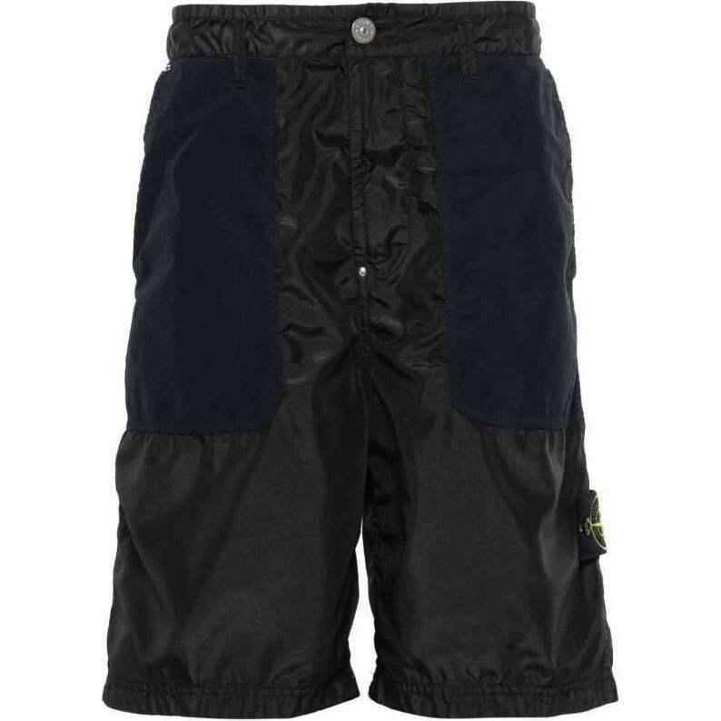 【代購】STONE ISLAND Compass-motif Cargo Shorts