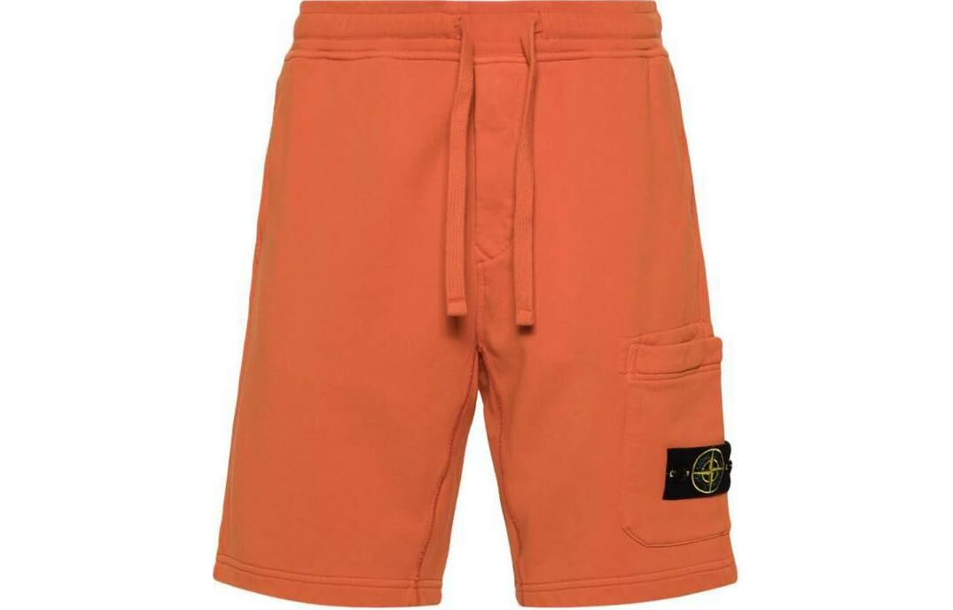 【代購】STONE ISLAND Logo Patch Drawstring Bermuda Shorts
