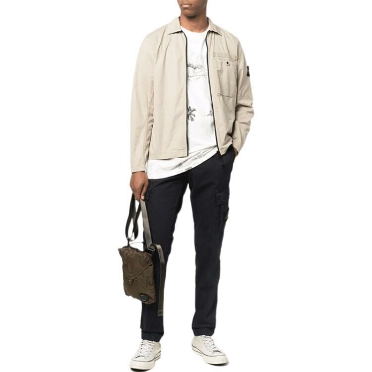 【代購】STONE ISLAND SS22 Casual Pants Men's Black