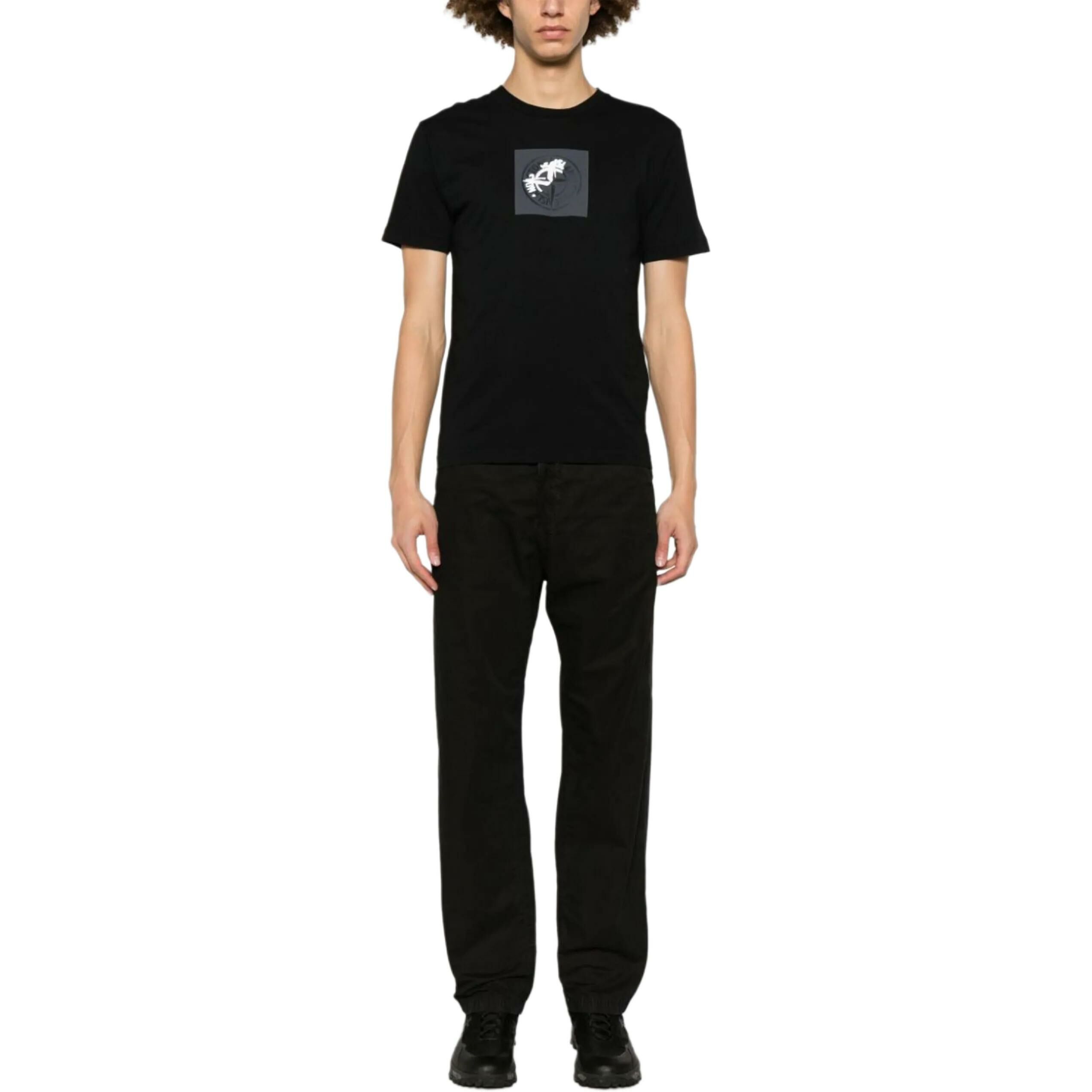 【代購】STONE ISLAND Logo Printed Crewneck T-Shirt