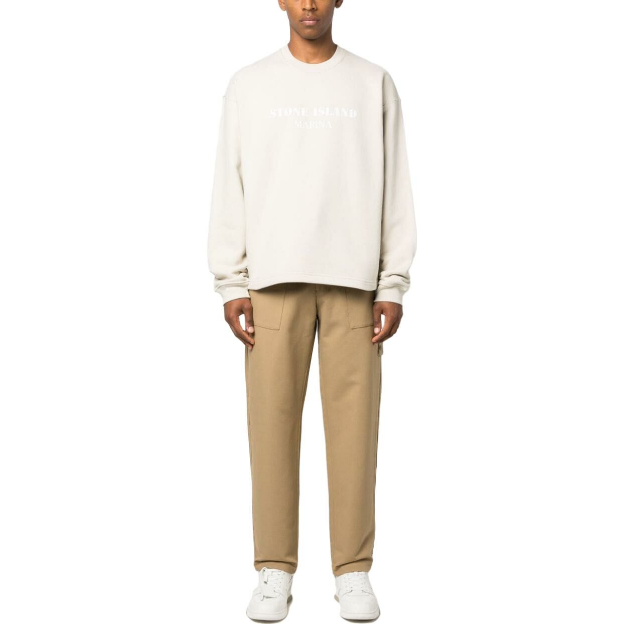 【代購】STONE ISLAND Sweatshirts Men Beige