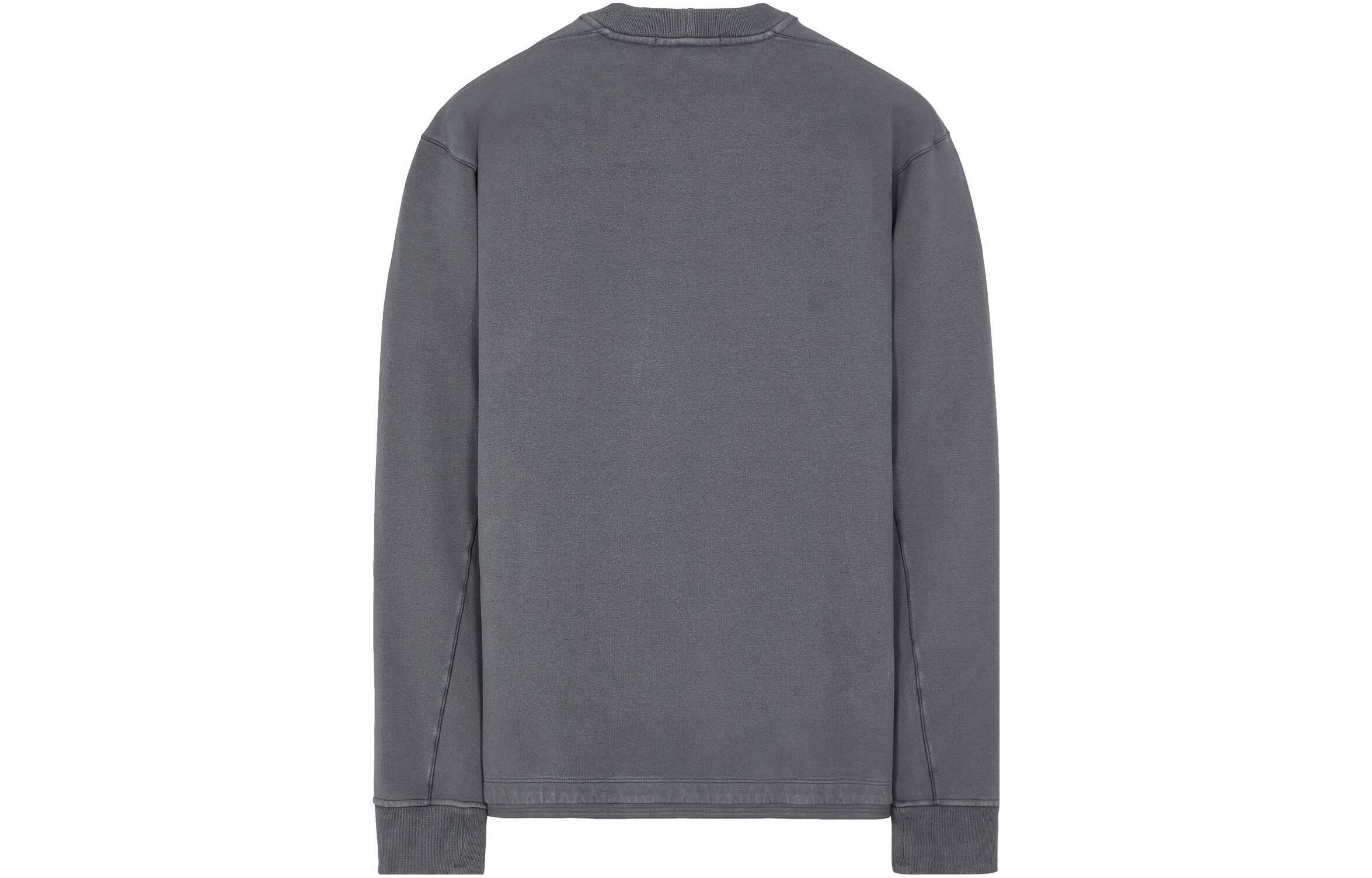 【代購】STONE ISLAND STONE ISLAND STELLINA Series Sweatshirts Unisex Lead Gray