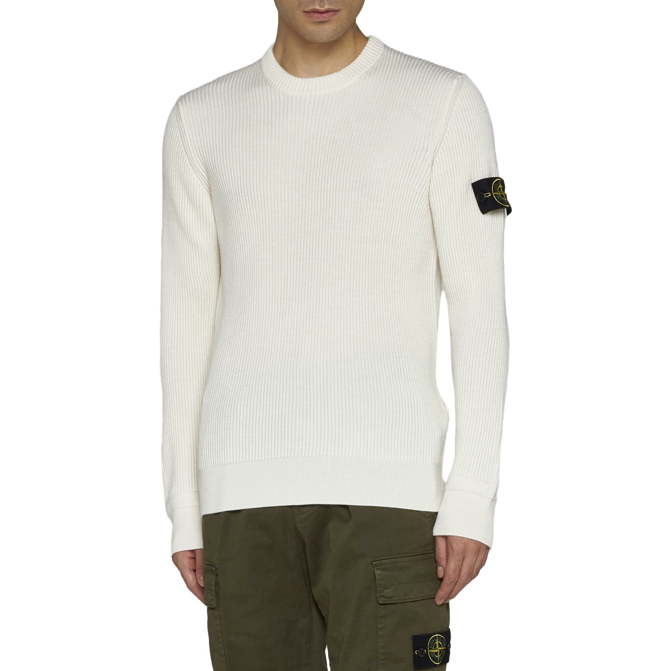 【代購】STONE ISLAND Logo Patch Crewneck Knitted Jumper