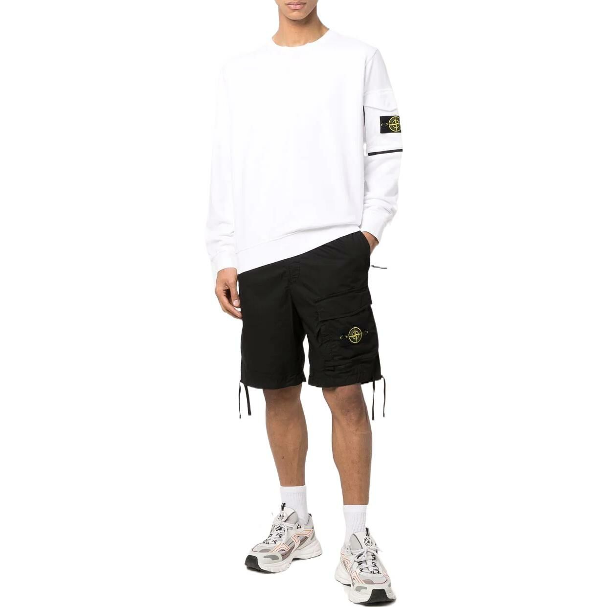 【代購】STONE ISLAND SS22 Casual Shorts Men's Black