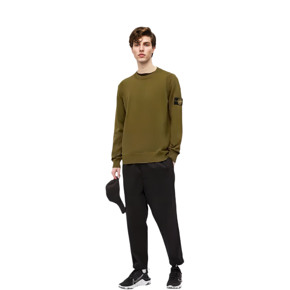 【代購】STONE ISLAND Logo Patch Crewneck Jumper