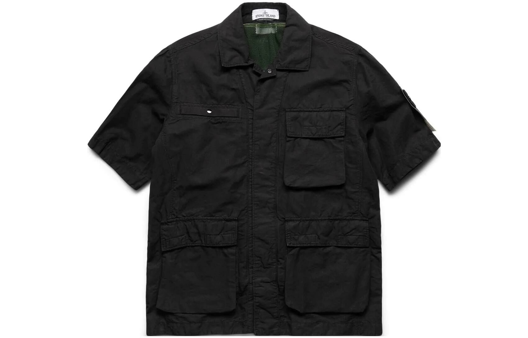 【代購】STONE ISLAND SS22 Shirt Men's Black