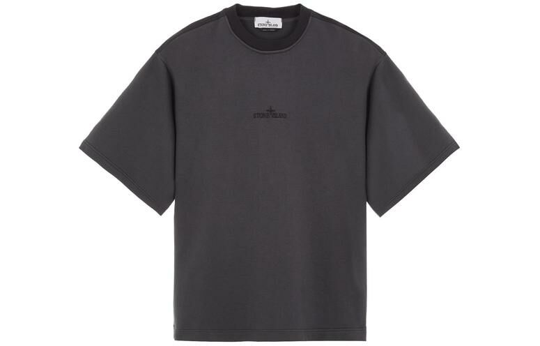 【代購】STONE ISLAND Mixed Fabric HYPE-TC Series SS23 Cleanfit T-Shirt Men's Charcoal Gray