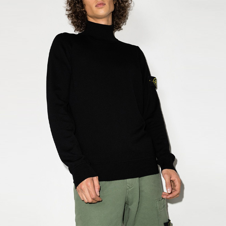【代購】STONE ISLAND FW21 Slim Fit Sweater Men's Black