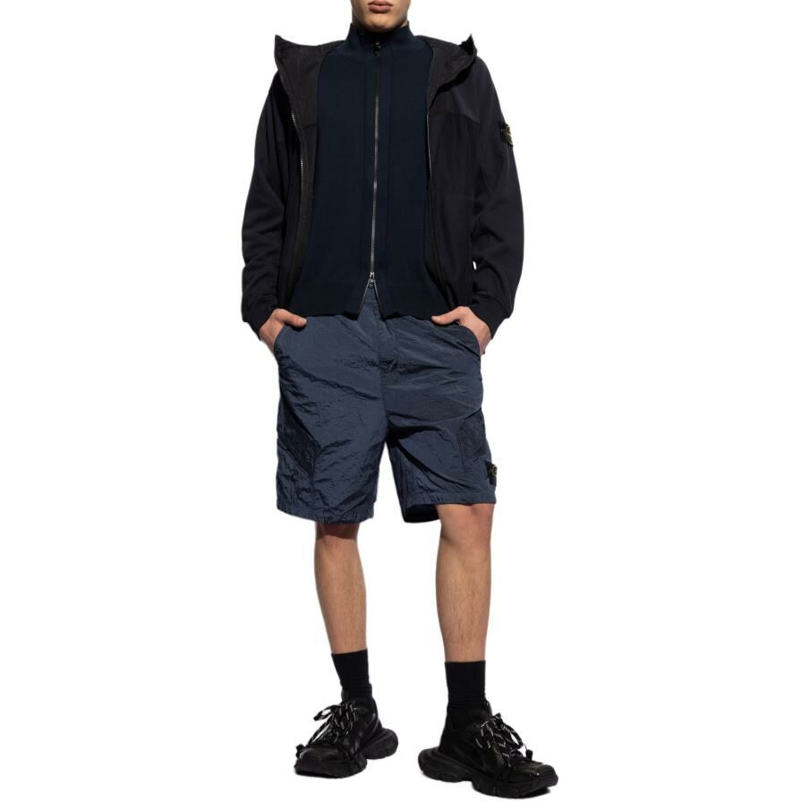 【代購】STONE ISLAND Panelled Zip-up Hoodie