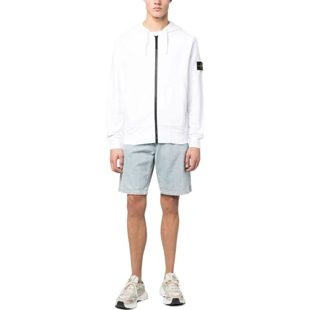 【代購】STONE ISLAND Compass-logo Zip-up Hoodie