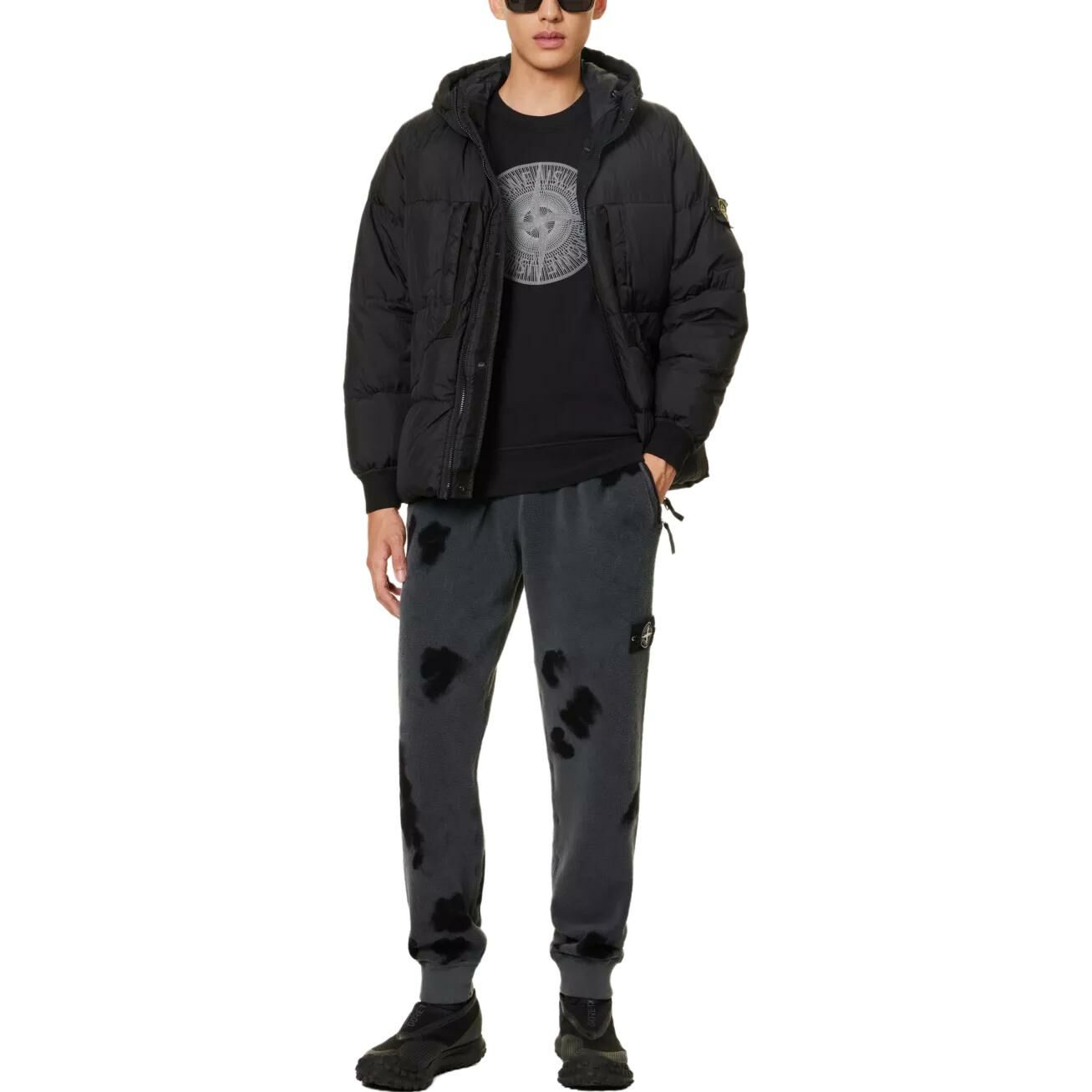 【代購】STONE ISLAND FW23 Knitted Sports Pants Men's Gray