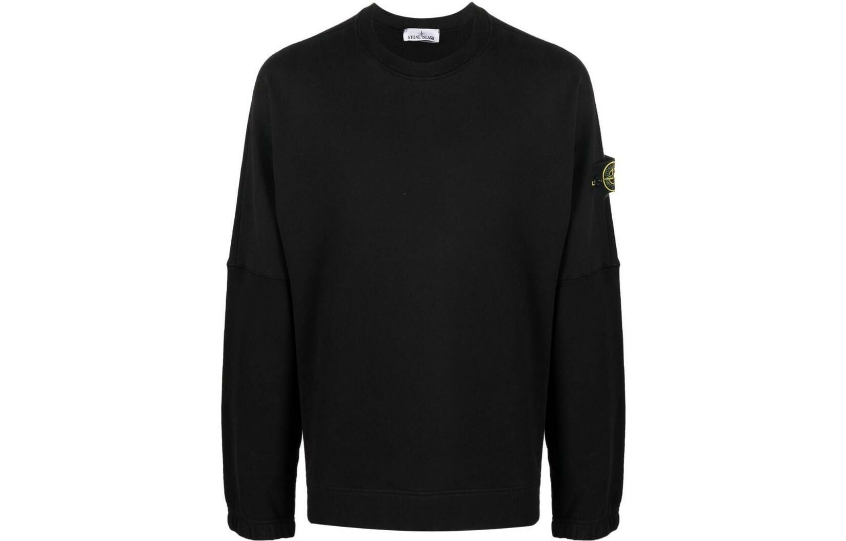 【代購】STONE ISLAND Logo Appliqued Cotton Sweatshirt