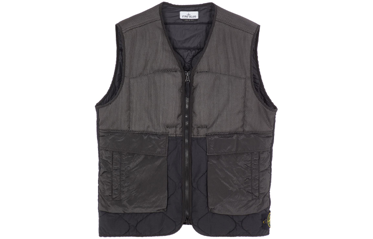【代購】STONE ISLAND Vests Men Black