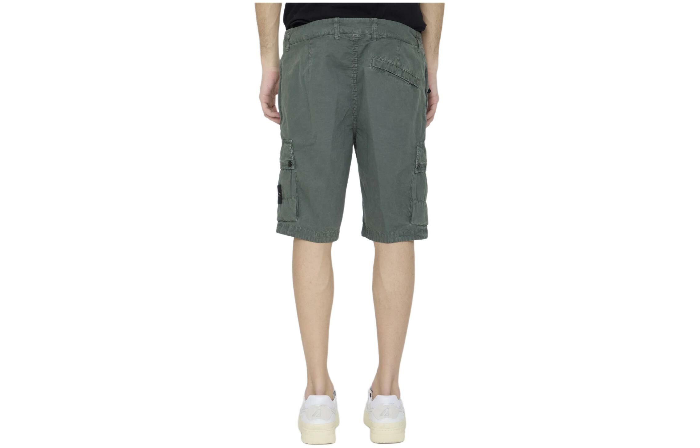 【代購】STONE ISLAND Cargo Bermuda Shorts Slim Fit - Old Treatment