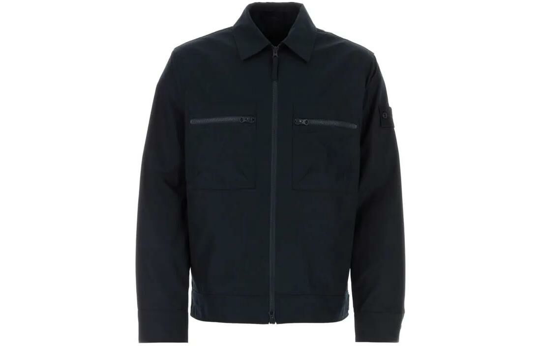 【代購】STONE ISLAND Logo Patch Zipped Jacket