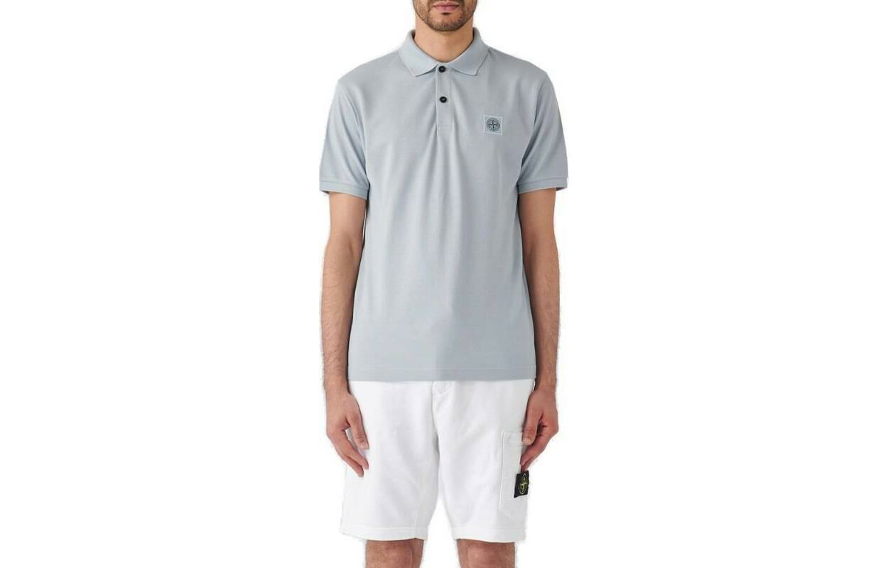 【代購】STONE ISLAND Polo Shirt Men's Gray