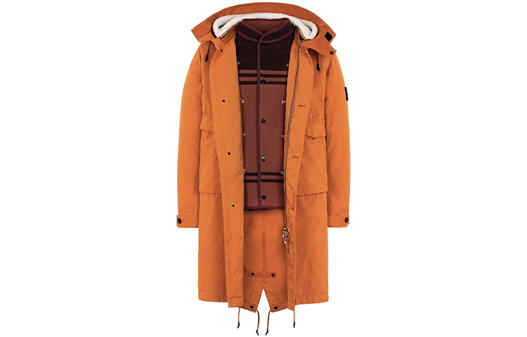 【代購】STONE ISLAND Parka Coats Unisex Orange