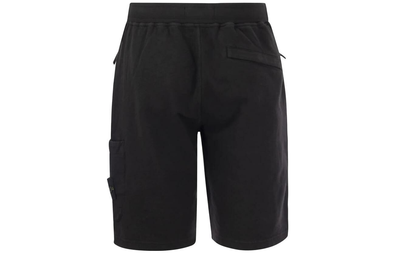 【代購】STONE ISLAND Side Logo-patch Elasticated-waistband Shorts