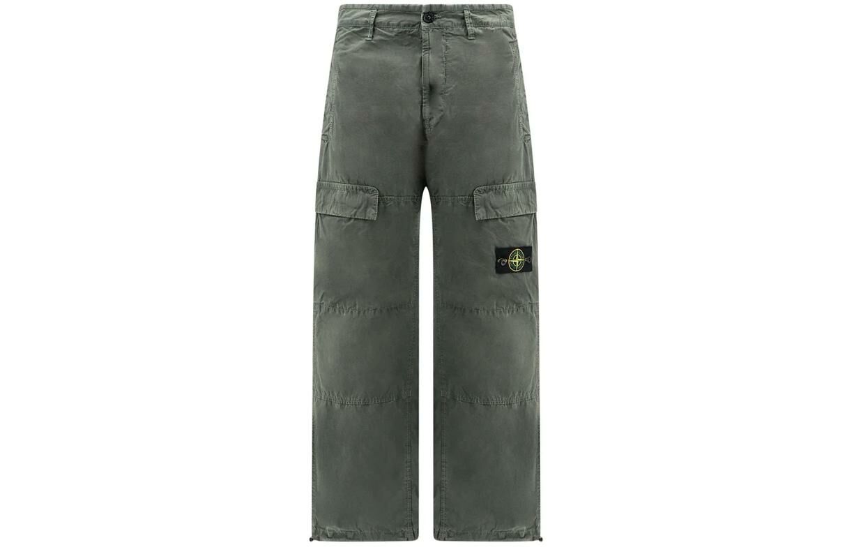 【代購】STONE ISLAND Compass-badge Straight Trousers