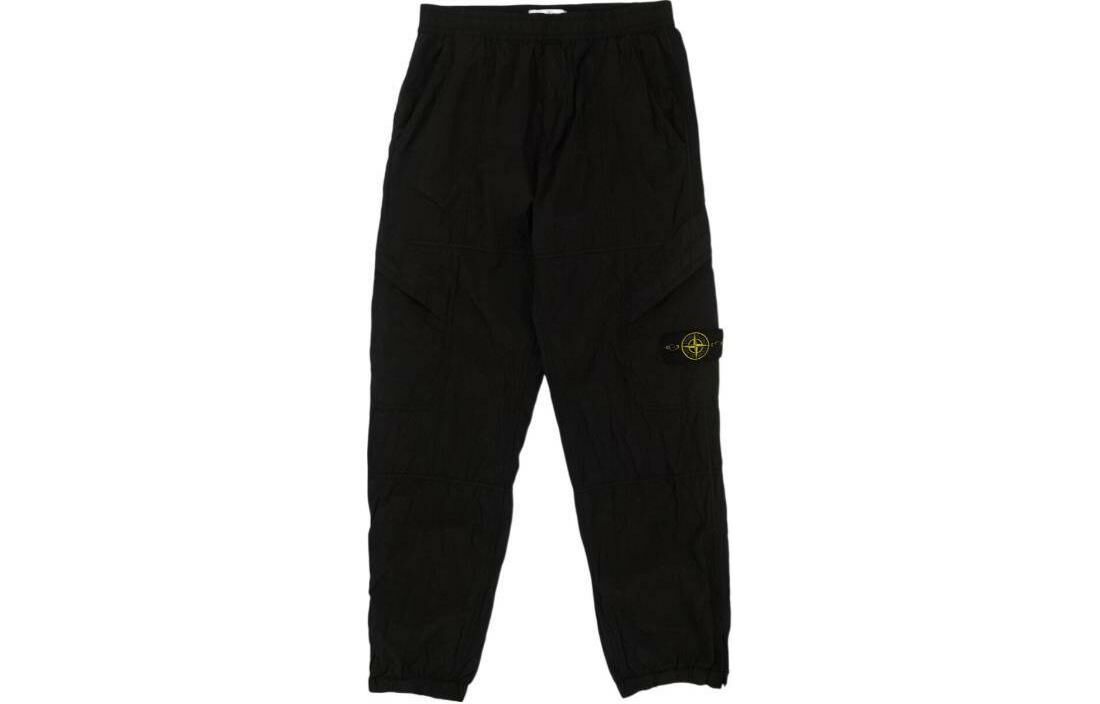 【代購】STONE ISLAND Compass-badge Crinkled Track Pants