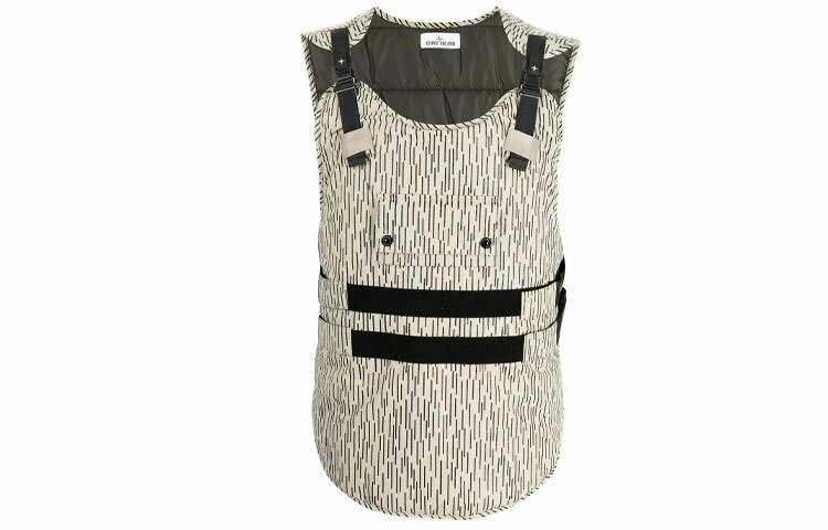 【代購】STONE ISLAND FW21 Vest Men's Ecru