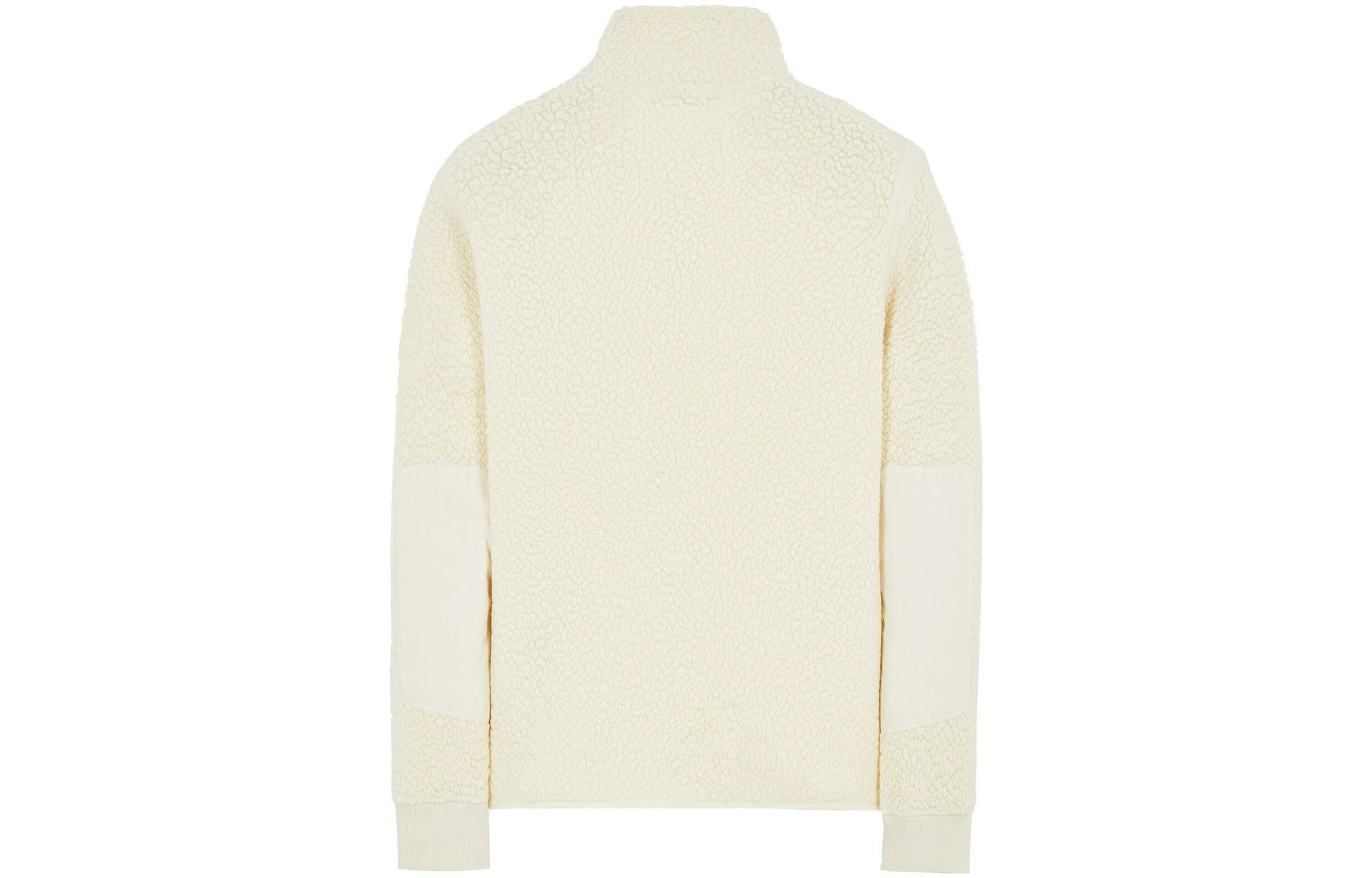 【代購】STONE ISLAND Logo Embroidered Zipped Fleece Jacket