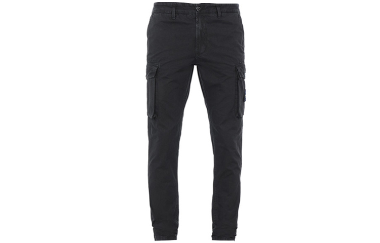 【代購】STONE ISLAND Cargo Pants Men's Black