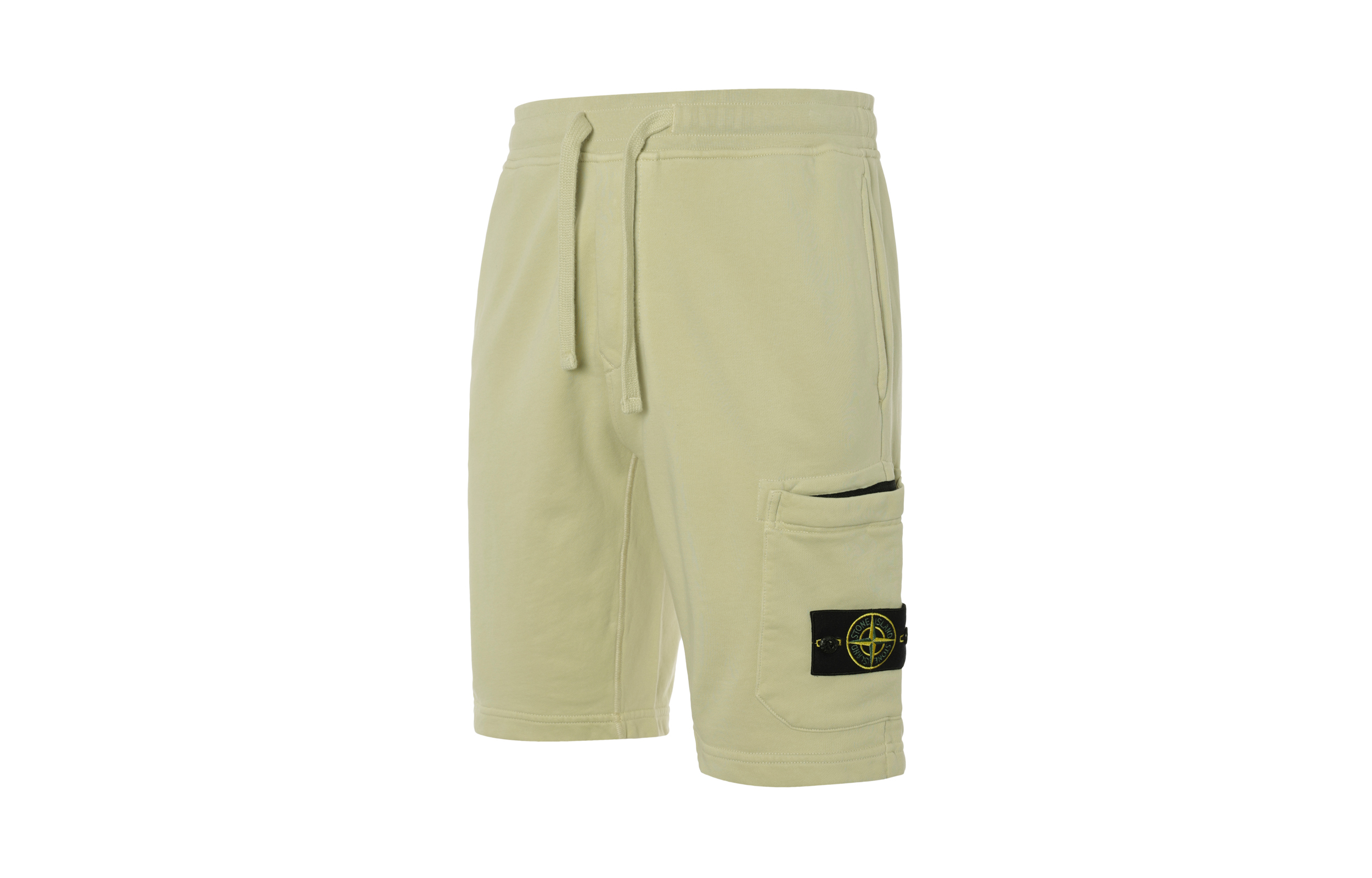 【代購】STONE ISLAND 64651 Cotton Fleece Garment Dyed Shorts