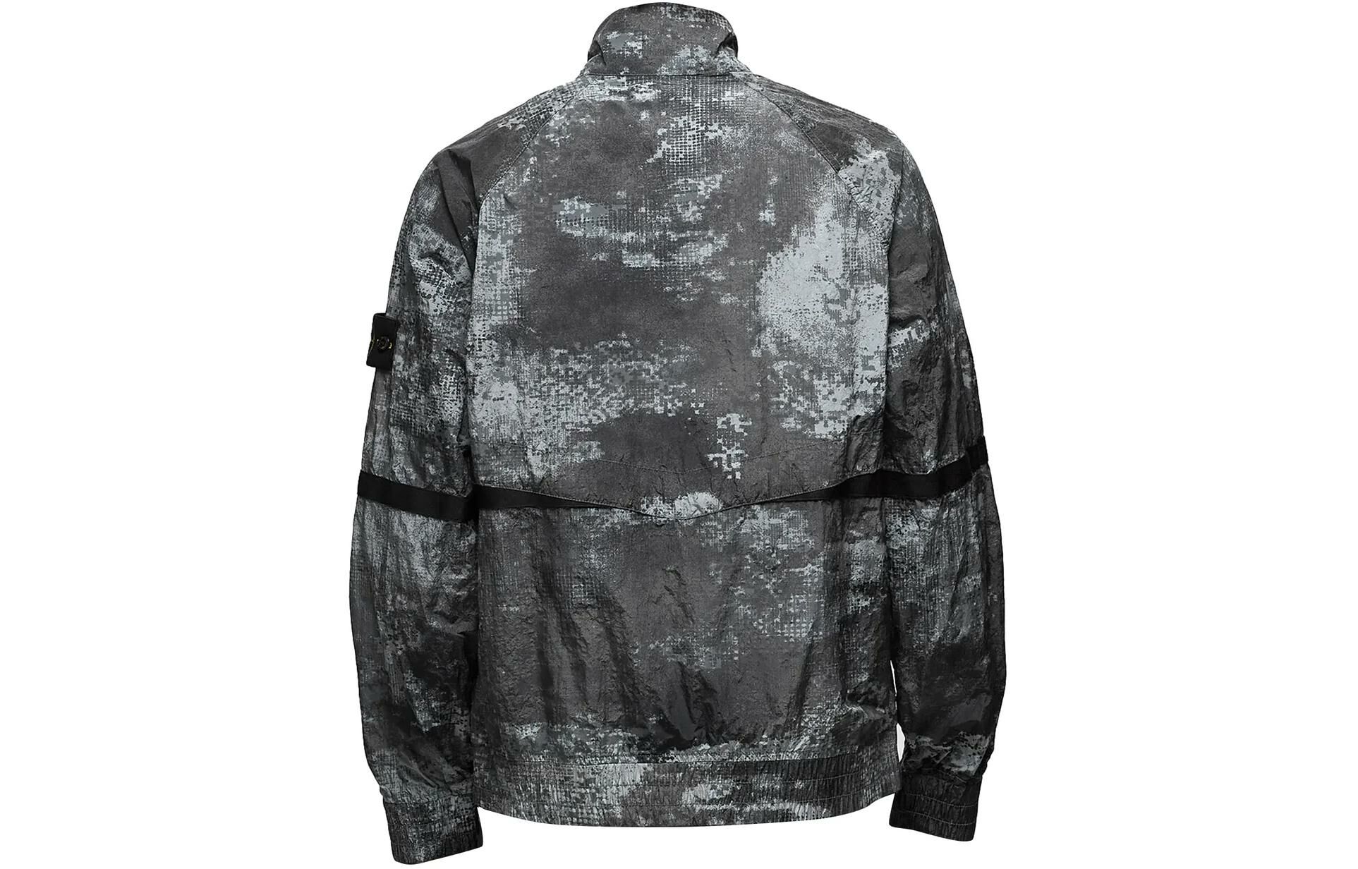 【代購】STONE ISLAND Compass-badge Abstract-print Jacket