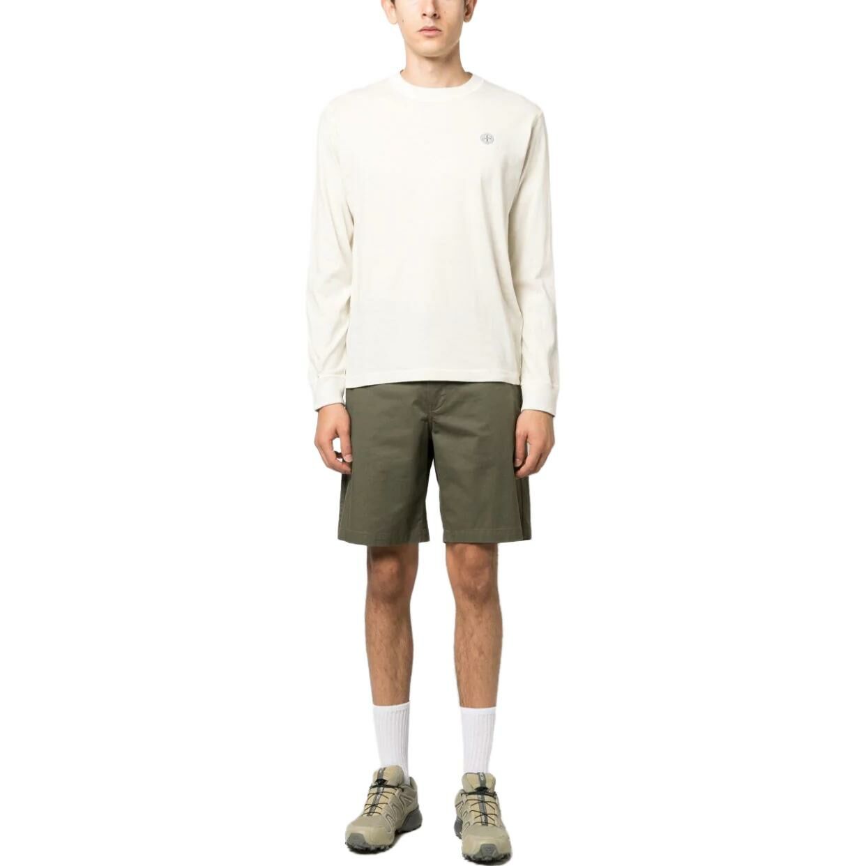 【代購】STONE ISLAND T-Shirts Men Light Beige