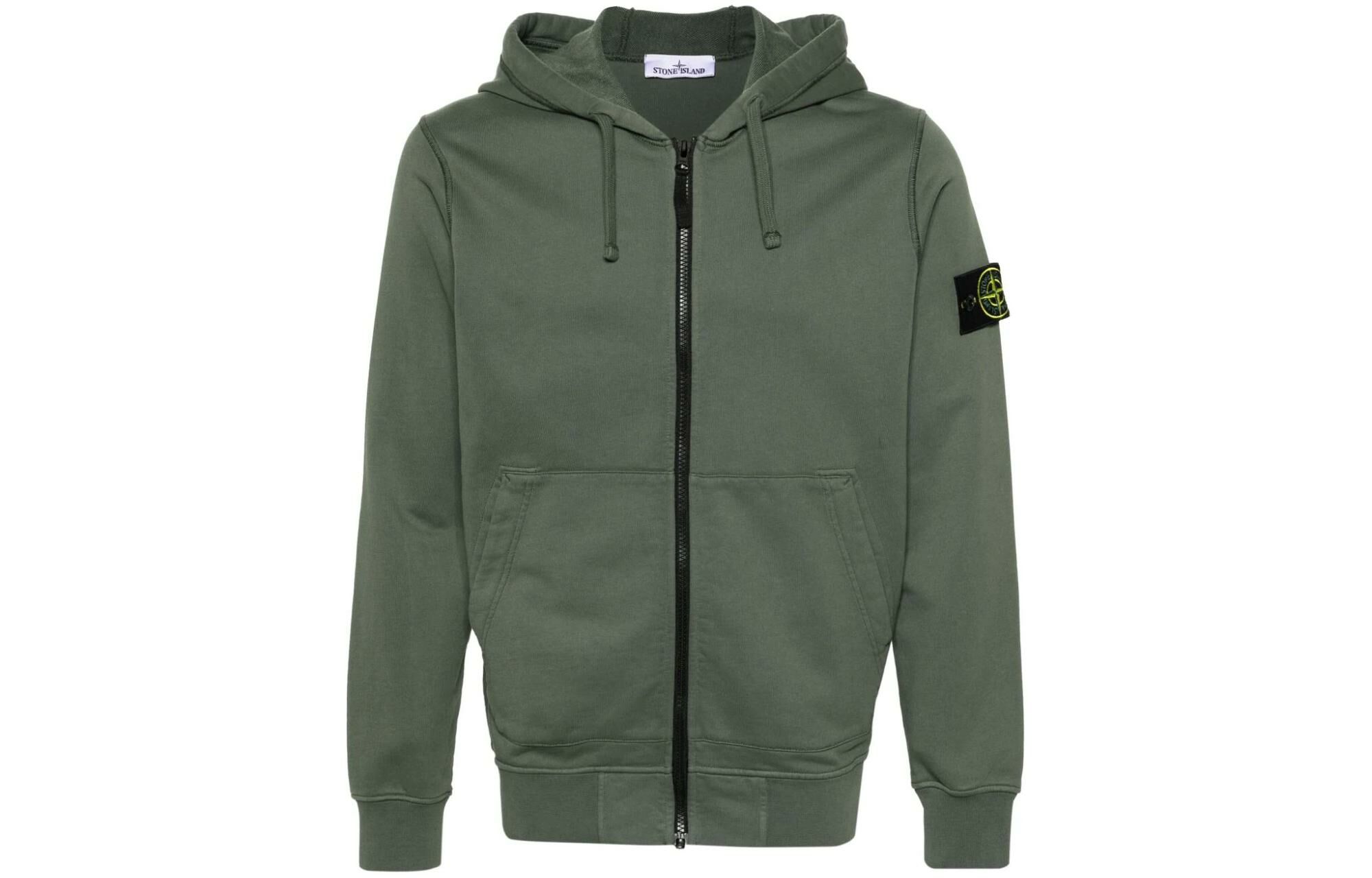 【代購】STONE ISLAND Compass-Badge Zipped Hoodie