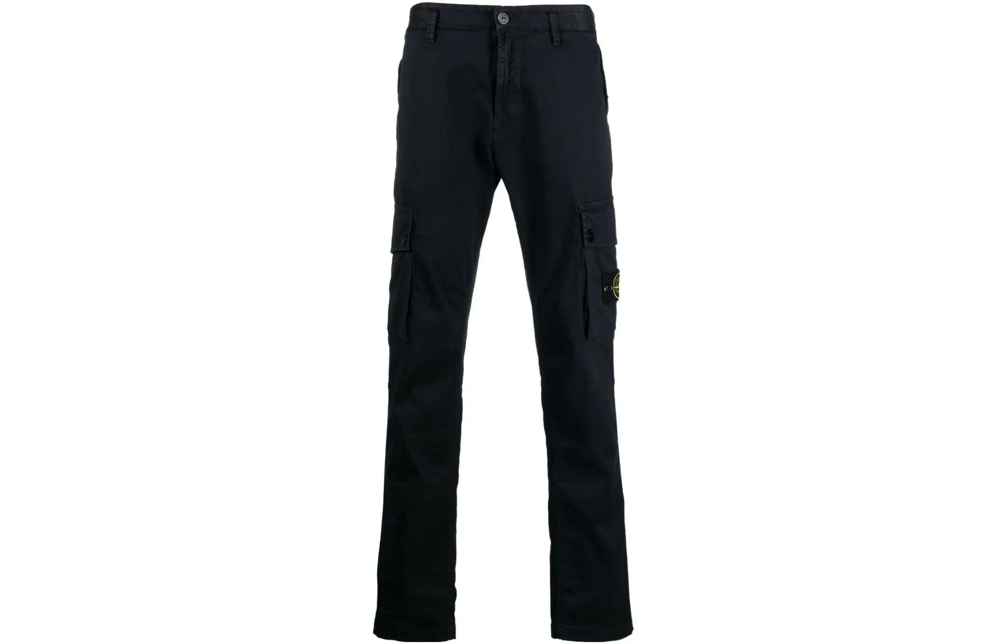 【代購】STONE ISLAND Compass Motif Straight-Leg Trousers