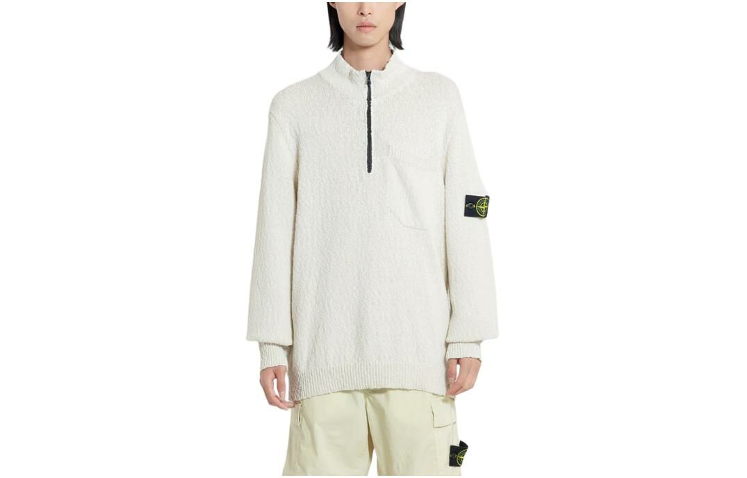 【代購】STONE ISLAND Compass-badge Bouclé Jumper