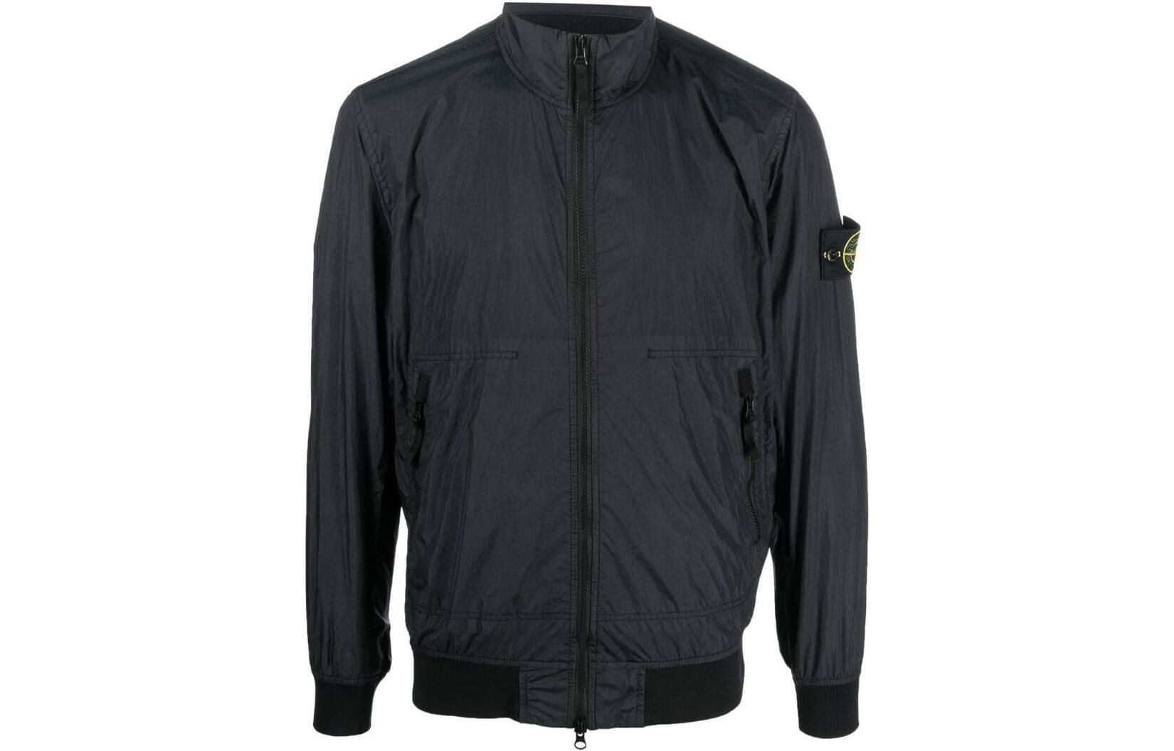 【代購】STONE ISLAND Logo-patch Sleeve Bomber Jacket